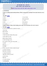 Đề thi học kì 1 Tiếng Anh 7 Right on! - Đề số 9